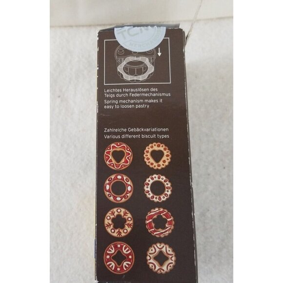 2 biscuit cutter 2 platzchen-ausstecher tchibo 4 forms flower circle star heart - Picture 5 of 6